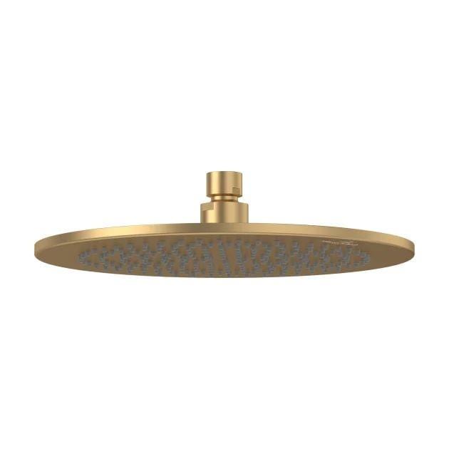 Villeroy & Boch Fixed Shower Head Brushed Gold Villeroy & Boch Universal Round Fixed Rain Shower Head - 350mm