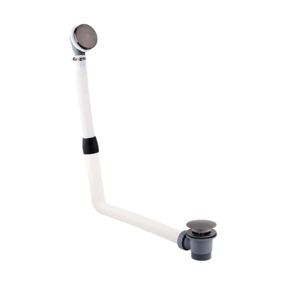 JTP Bath Waste Brushed Black JTP VOS Click Clack Bath Waste