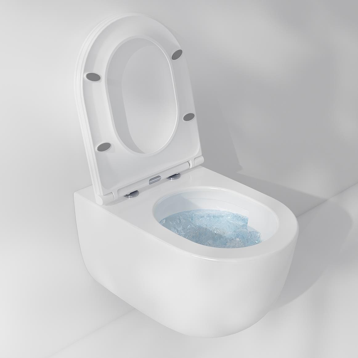 Imex Wall Hung Toilet Imex Luna Rimless UltraVortex Wall Hung Toilet with Soft Close Seat