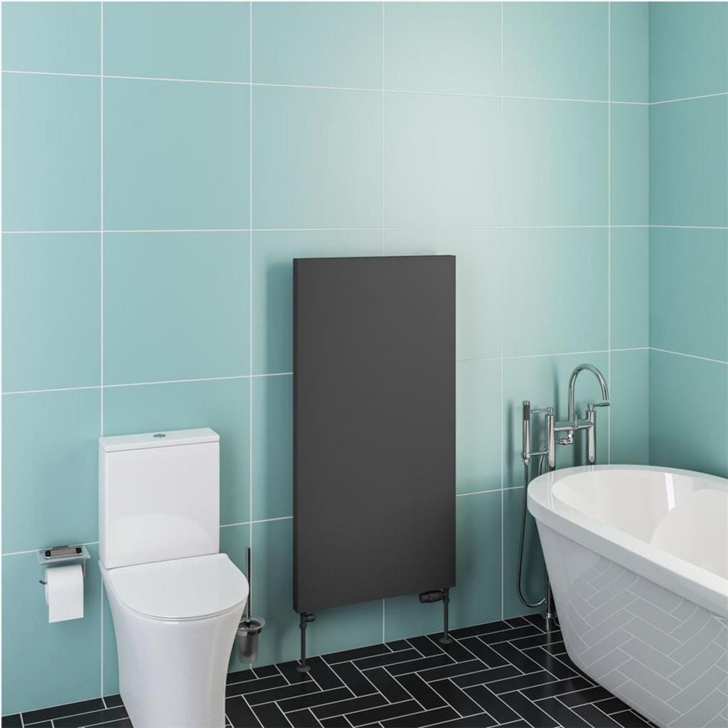 Eastbrook Flat Panel Radiator 1200 x 610mm / Electric Only Eastbrook Wingrave Flat Panel Radiator In Matt Anthracite