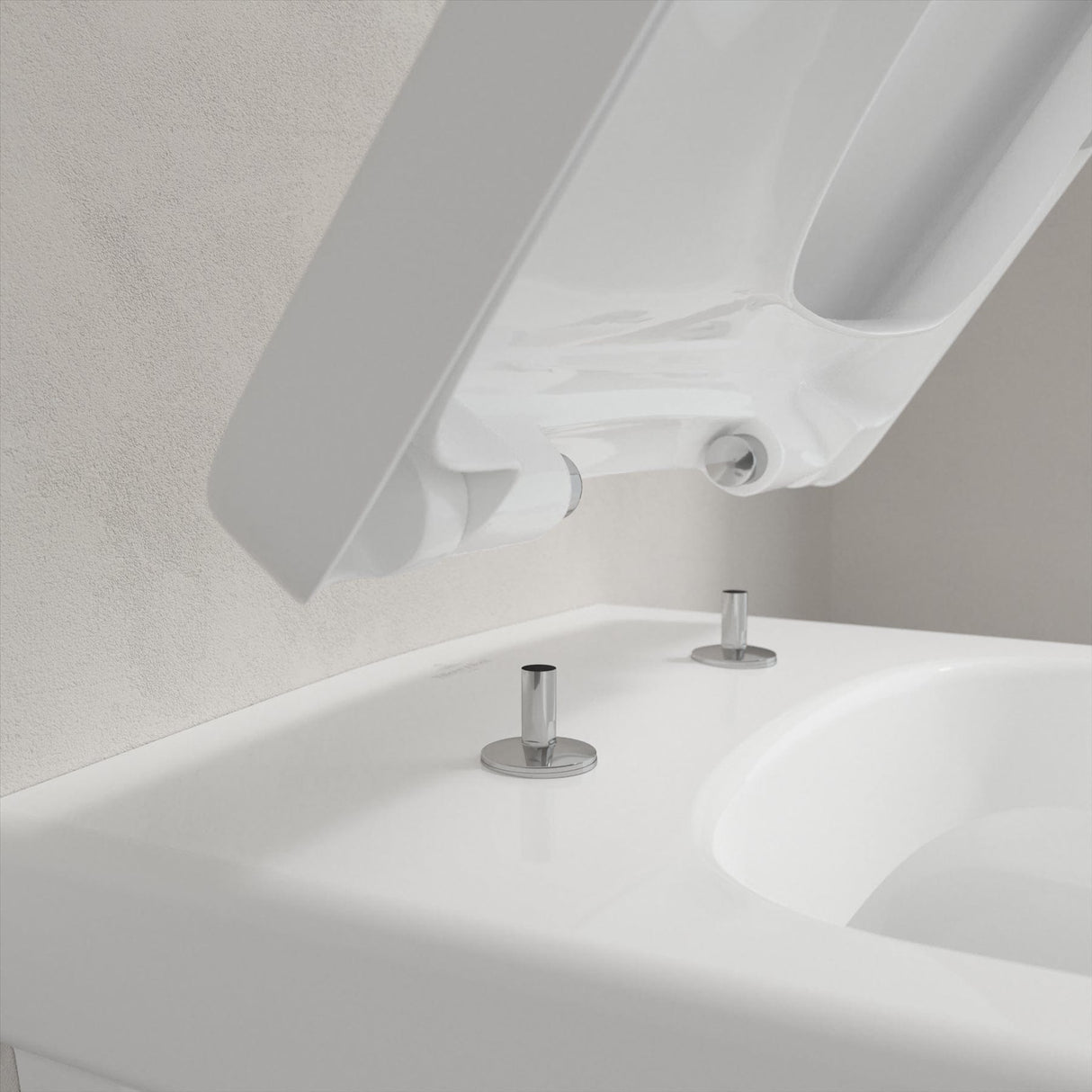 Villeroy & Boch Toilet Seat Villeroy & Boch Architectura Soft Close Toilet Seat with QuickRelease in White Alpin
