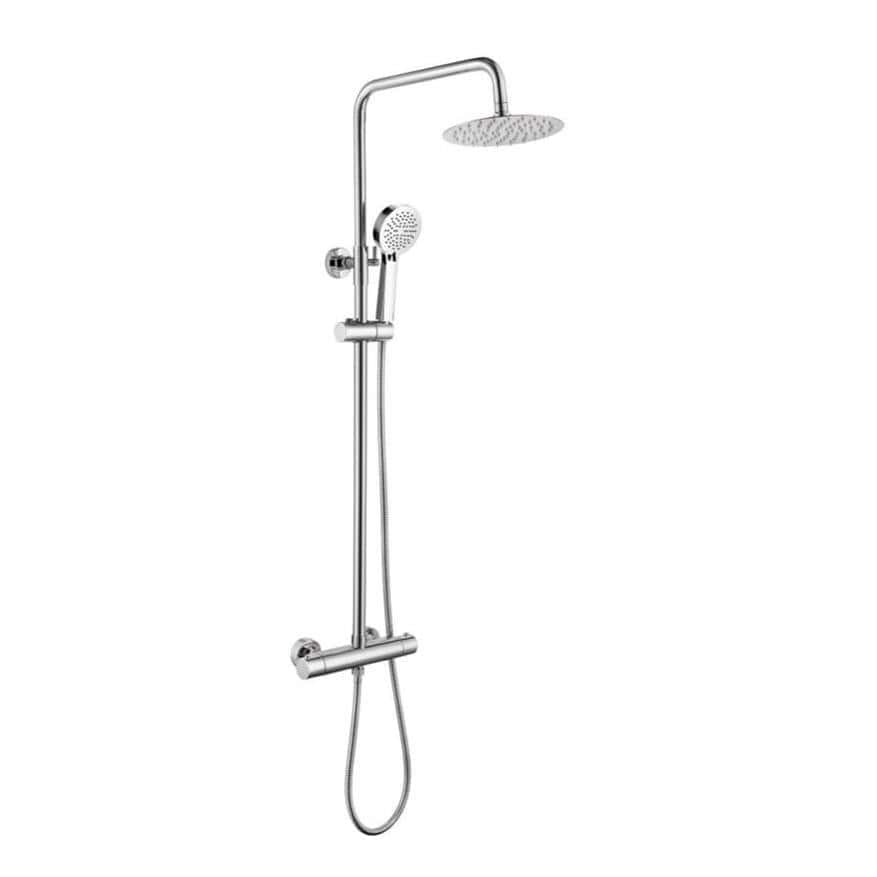Aquarius Exposed Shower Set Aquarius RainLux Cool Touch Adjustable Round Exposed Shower Valve and Kit