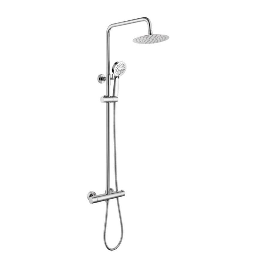 Aquarius RainLux Cool Touch Adjustable Round Exposed Shower Valve and Kit