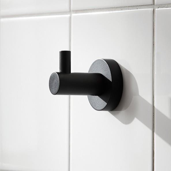 Miller Robe Hook Black Miller Bond Single Robe Hook