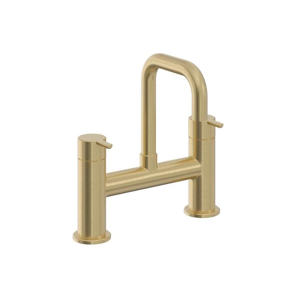 Heritage Bath Mixer Brushed Brass Heritage Dartmouth Bath Filler Tap