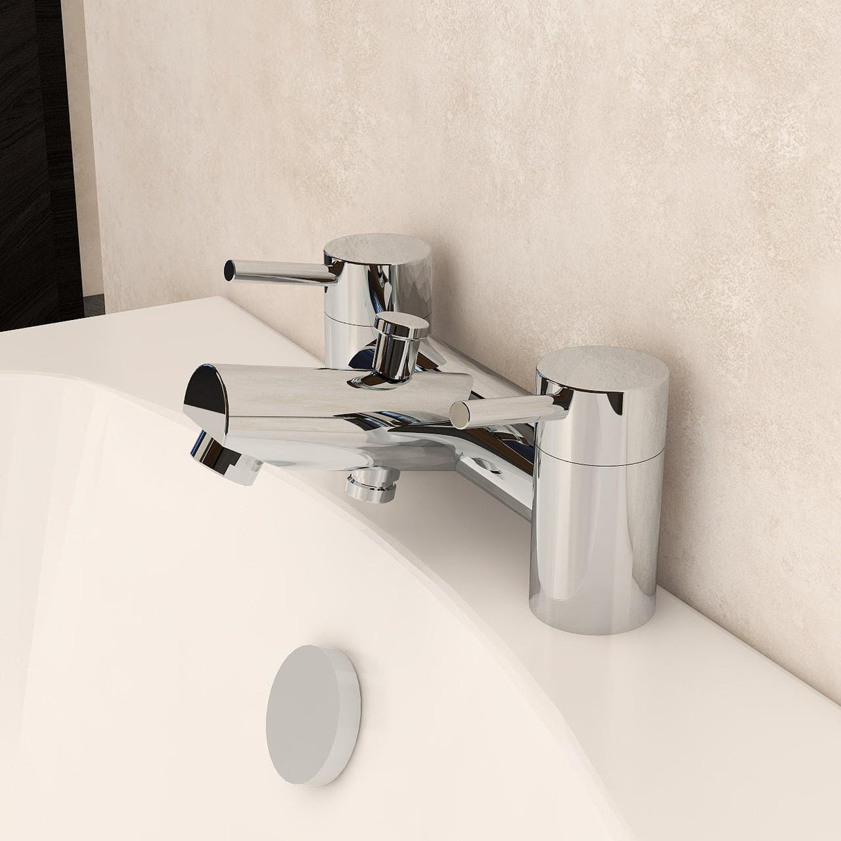 Imex Bath Shower Mixer Imex Arco Bath Shower Mixer Tap with Kit in Chrome