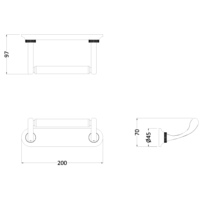 Burlington Guild Toilet Roll Holder