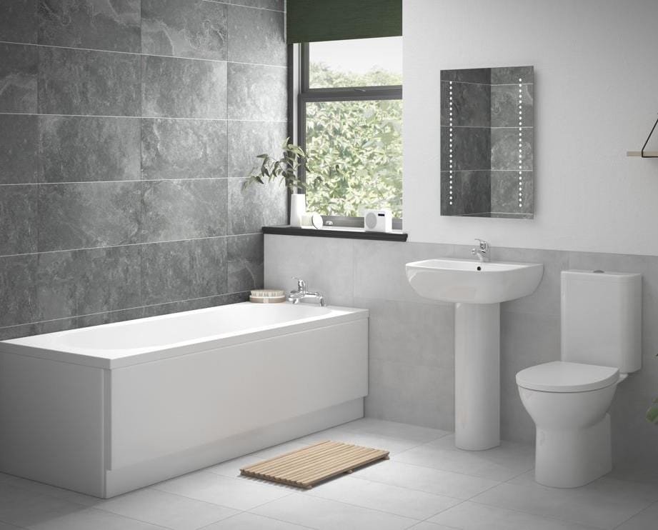 Aquarius Bathroom Suites Aquarius Urbano Bath Suite with 1700 x 700mm Bath