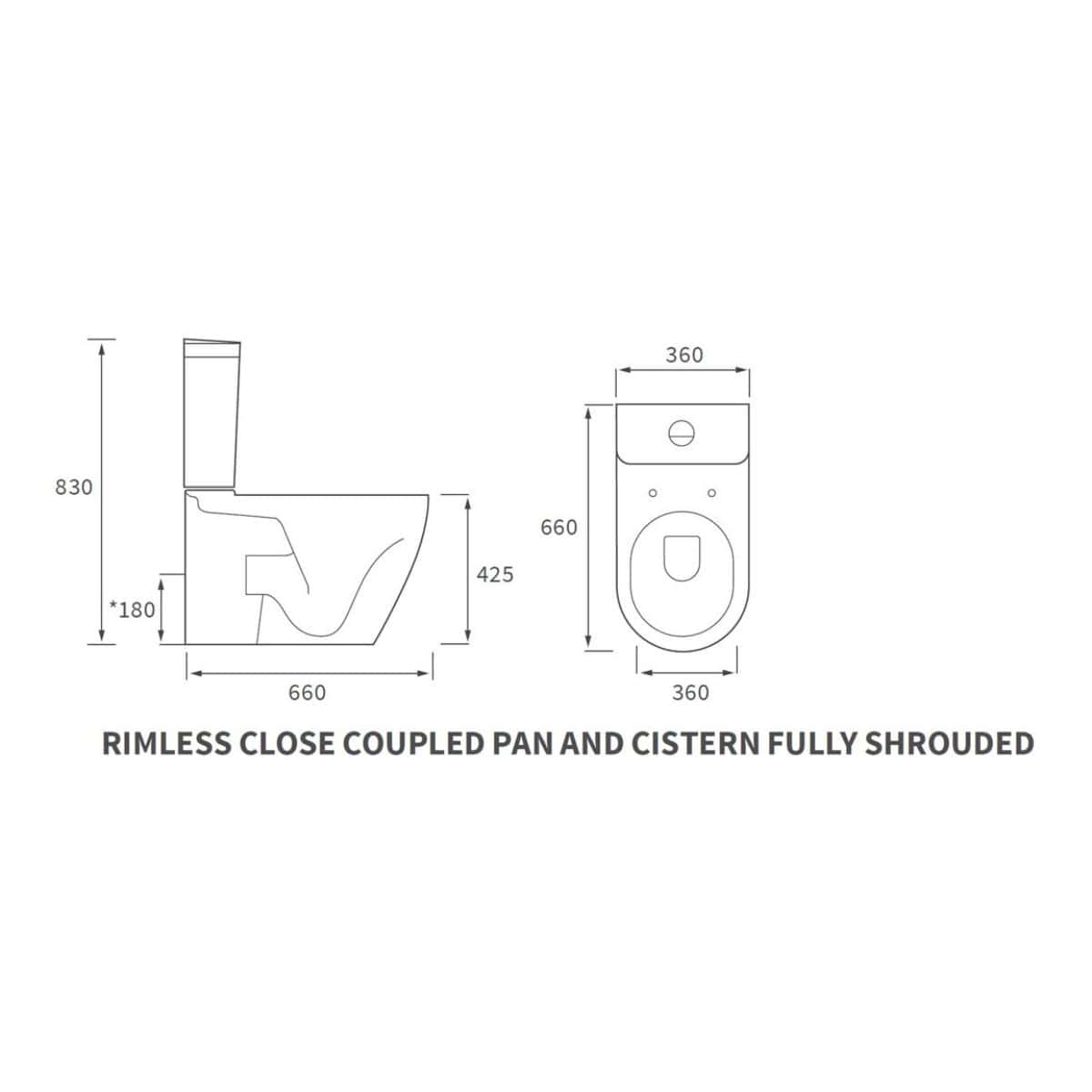 Aquarius Bathrooms Close Coupled Toilet Aquarius Emma Rimless Close Coupled Fully Shrouded Toilet with Soft Close Seat