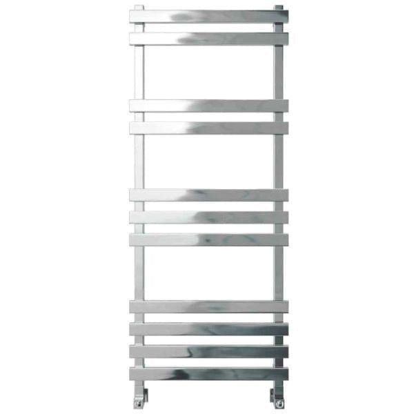 Vogue Designer Towel Radiator 1200 x 500 / Electric Only Vogue Gallant Straight Designer Towel Radiator in Polished Stainless Steel