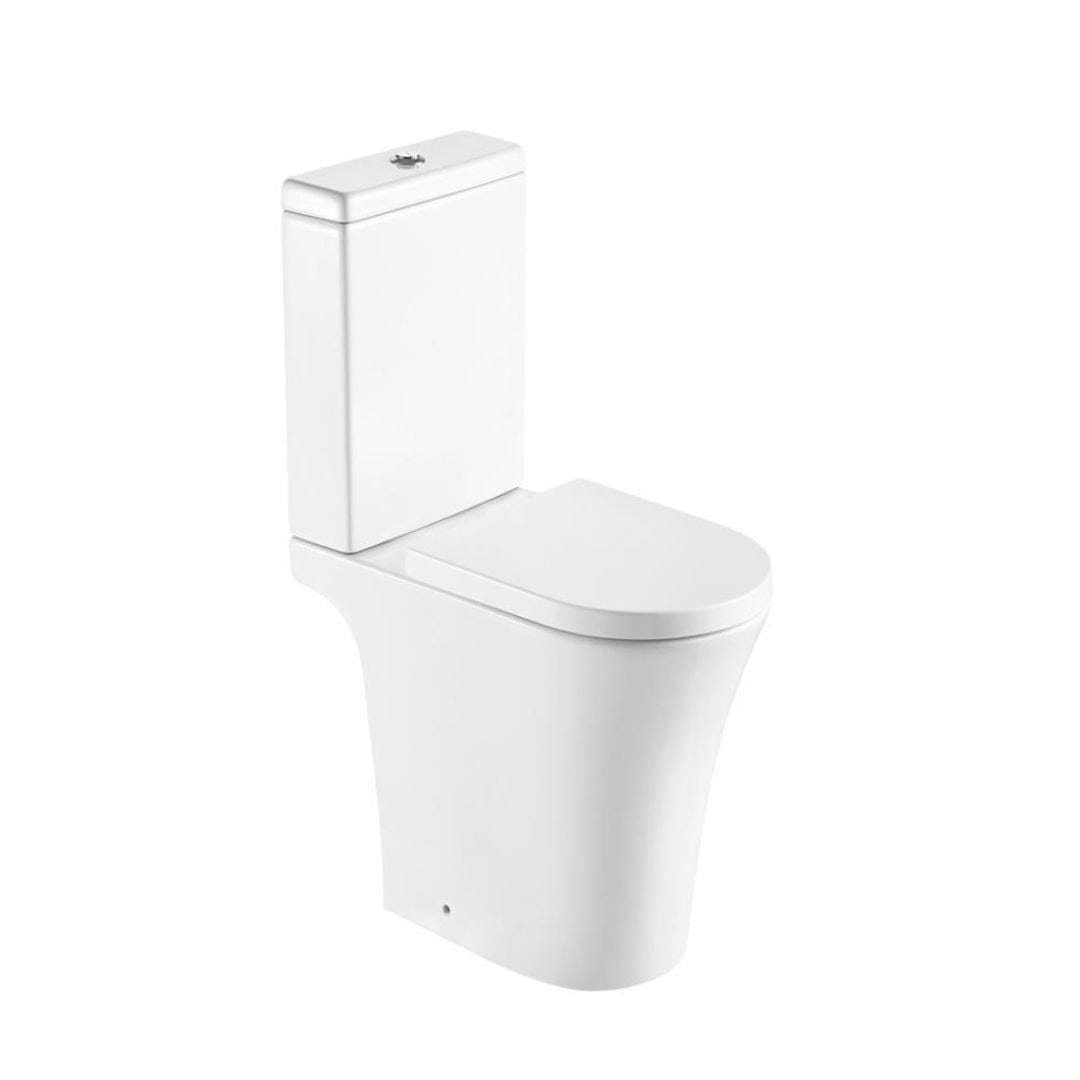 Aquarius Close Coupled Toilet Aquarius K-Series Rimless Short Projection Close Coupled Toilet with Soft Close Seat