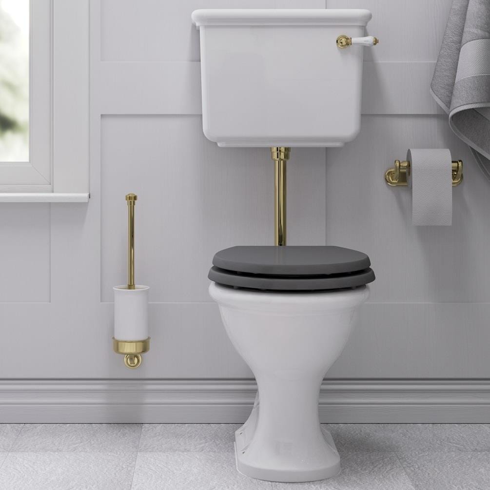 Burlington Low Level Toilet Gold Burlington Guild Low Level Toilet with Fittings Pack
