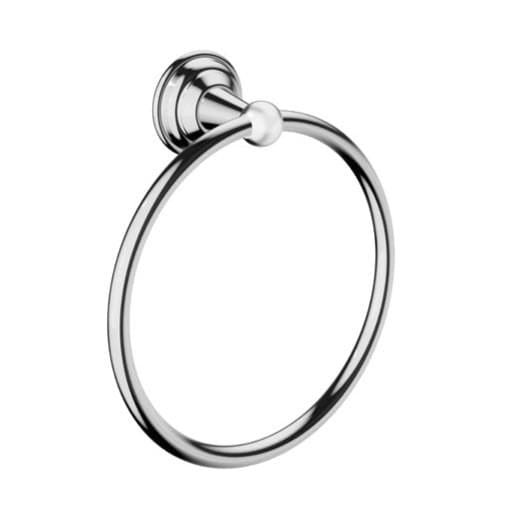 Crosswater Towel Rails and Rings Chrome Crosswater Belgravia Towel Ring