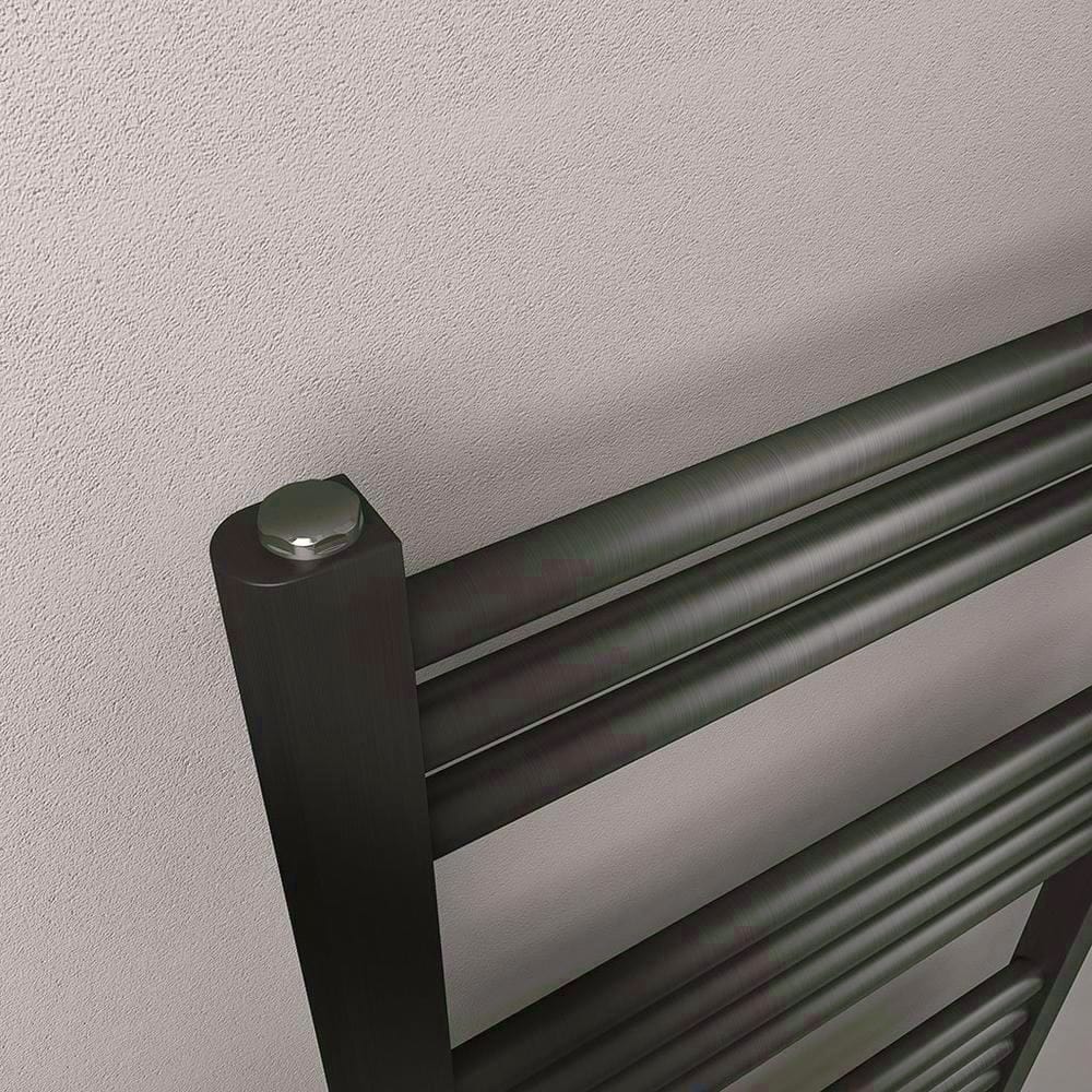 Eastbrook Wendover Straight Heated Towel Rail in Brushed Gunmetal