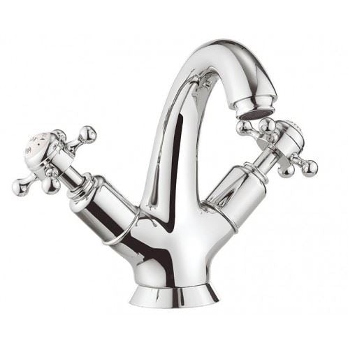 Crosswater Belgravia Crosshead Highneck Monobloc Basin Mixer Tap in Chrome