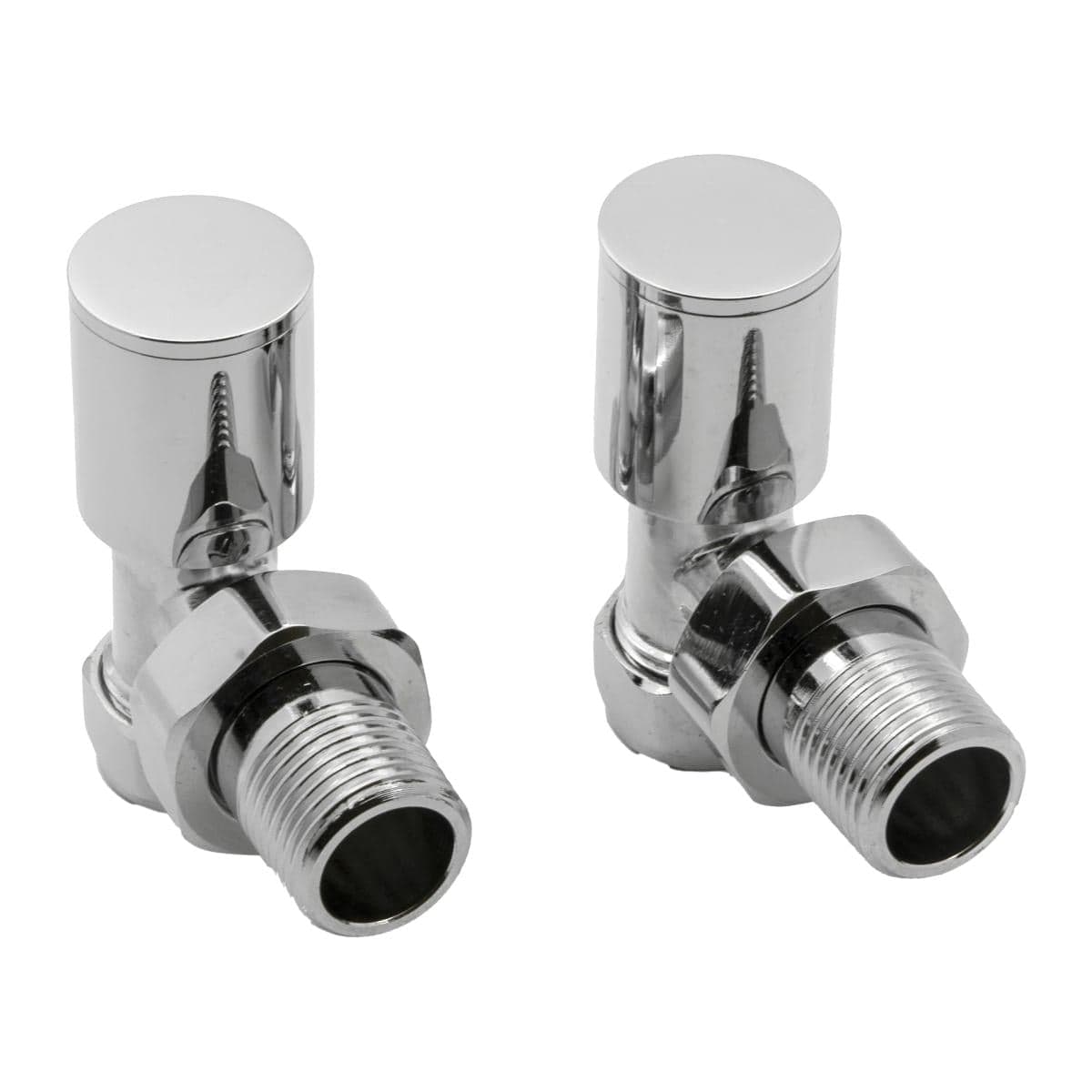 Reina Radiator Valve Chrome Reina Portland Angled Radiator Valves