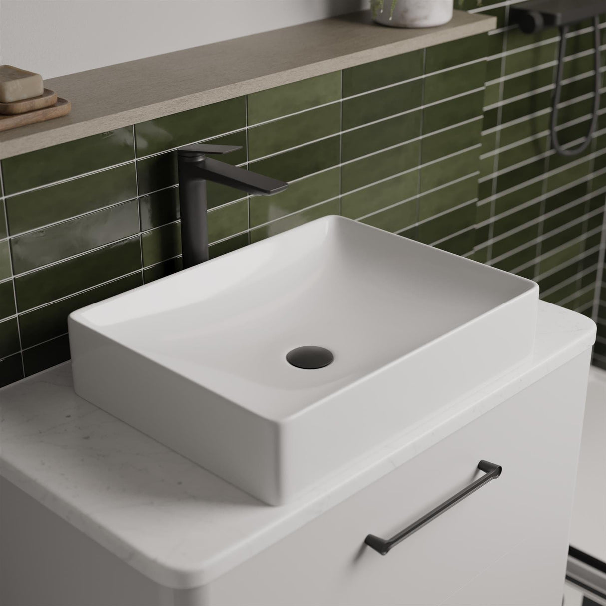 Britton Wall Mounted Vanity Unit Britton Camberwell Wall Mounted 800mm Vanity Unit with Basin or Worktop