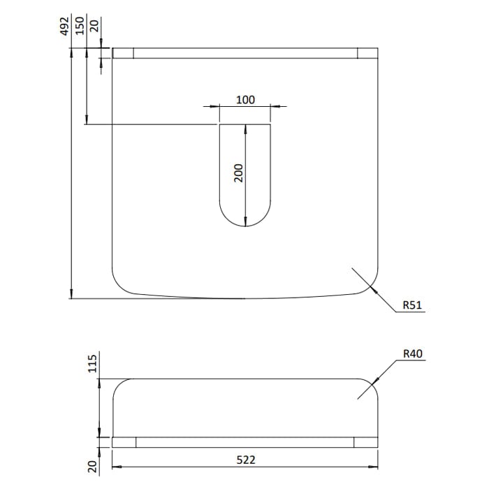 Burlington Floor Standing Vanity Unit Burlington Guild Floor Standing 560mm Vanity Unit with Worktop