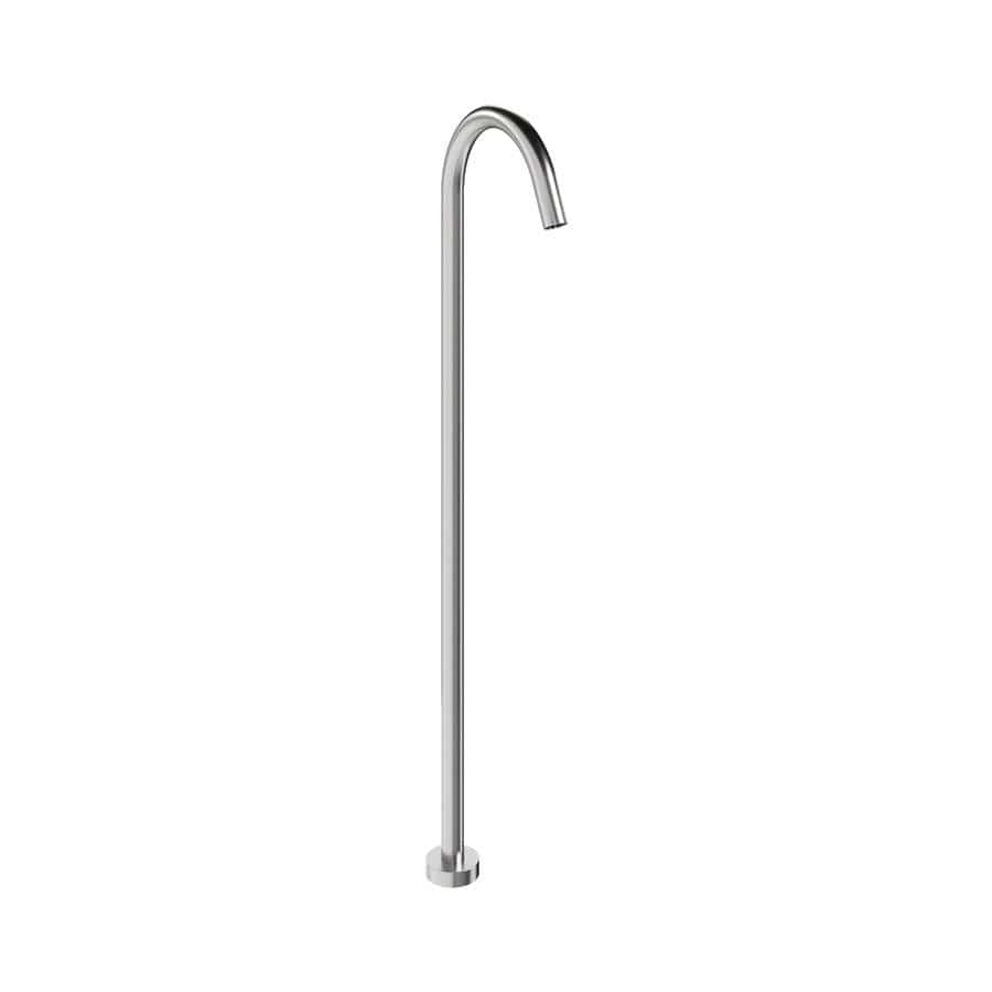 Crosswater Bath Spout Brushed Stainless Steel Effect Crosswater MPRO Freestanding Bath Spout