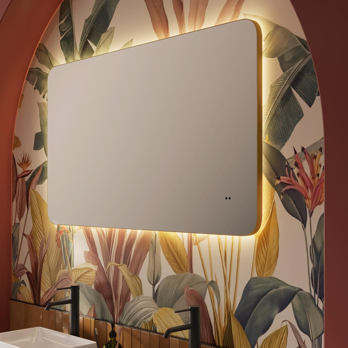 hib. Illuminated Mirror hib. Arcane Curve LED Illuminated Mirror