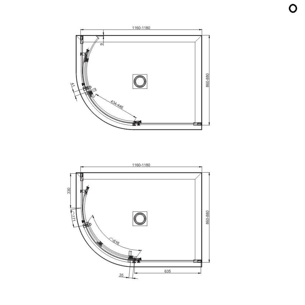 Crosswater Quadrant Shower Enclosure Crosswater Optix Single Door Quadrant Shower Enclosure