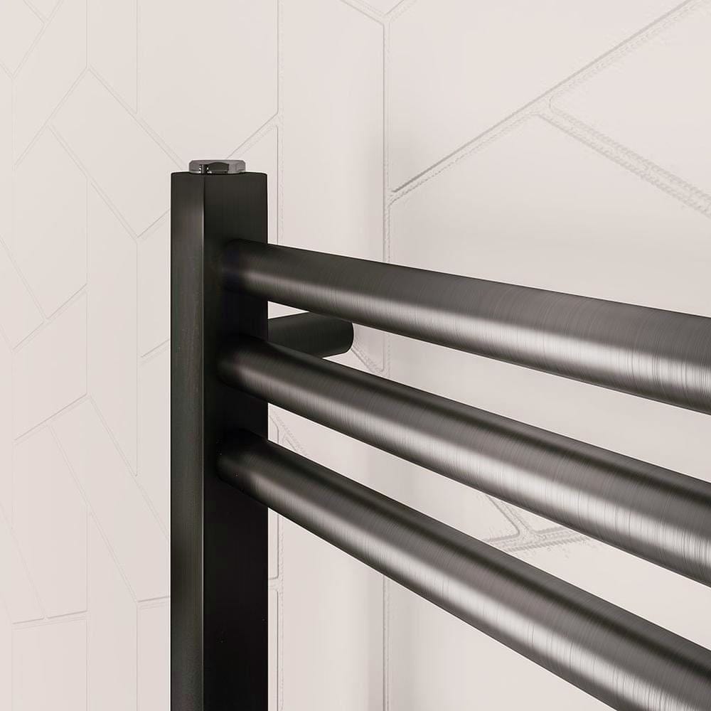Eastbrook Wendover Straight Heated Towel Rail in Brushed Gunmetal
