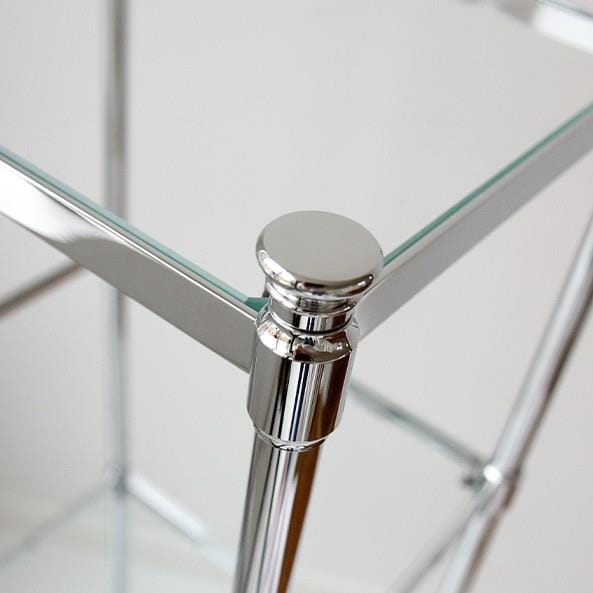Miller Shelf Miller Classic Freestanding 4 Tier Shelf in Chrome