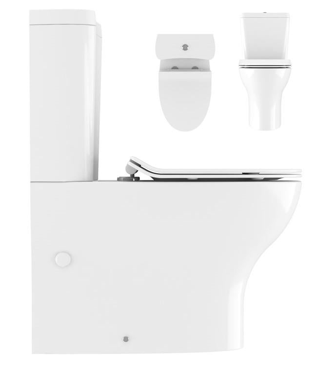 Crosswater Kai Compact Close Coupled Toilet with Soft Close Seat