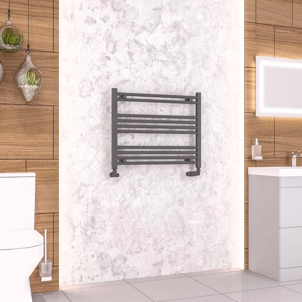 Eastbrook Wendover Straight Heated Towel Rail in Anthracite
