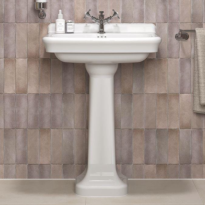 Burlington Wall Hung Basin 560mm / 1 / Pedestal Burlington Guild Basin with Pedestal or Washstand