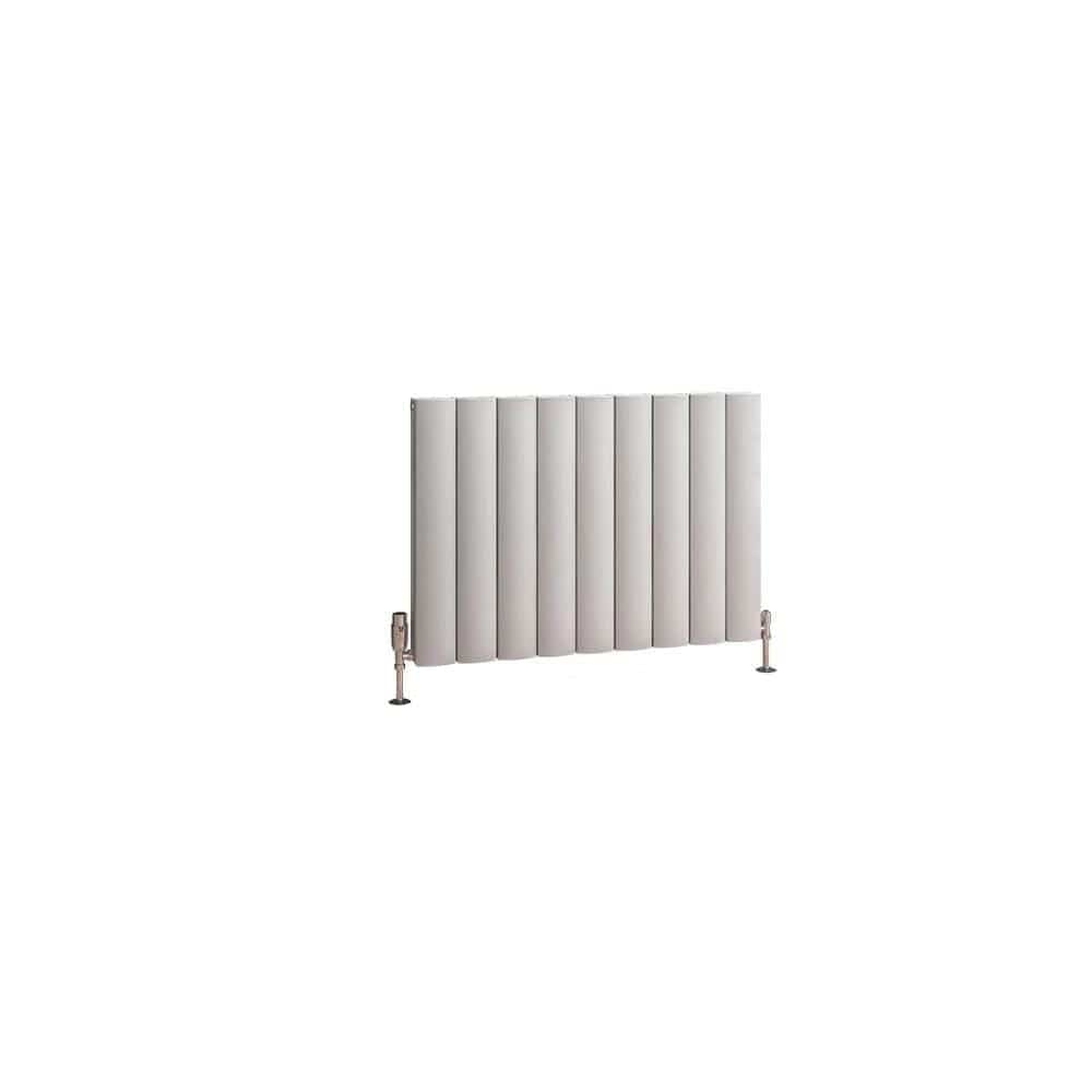 Eastbrook Panel Radiator Eastbrook Guardia Straight Horizontal Aluminium in Matt Grey