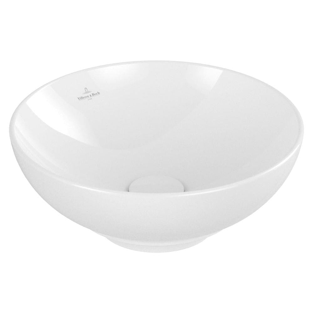 Villeroy & Boch Countertop Basin Villeroy & Boch Loop & Friends Round Countertop Basin in White Alpin