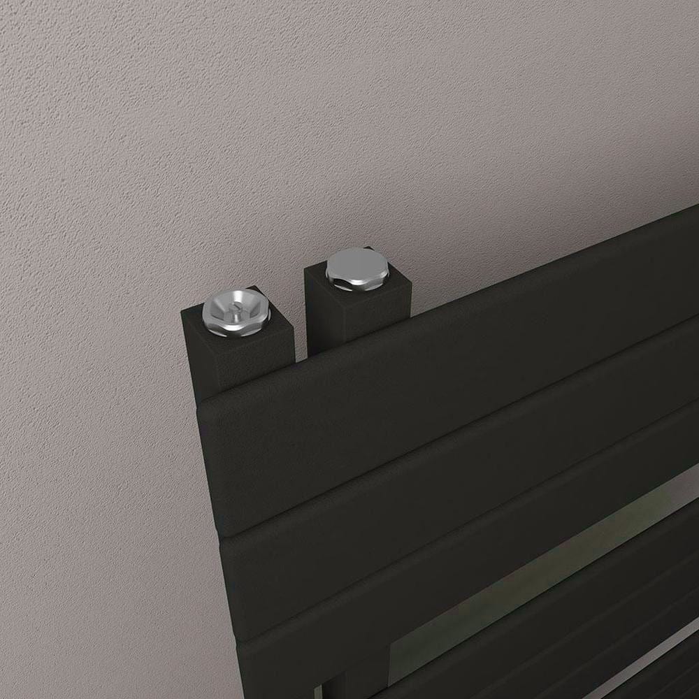 Eastbrook Designer Towel Rail Eastbrook Helmsley Straight Vertical Designer Towel Rail in Matt Black