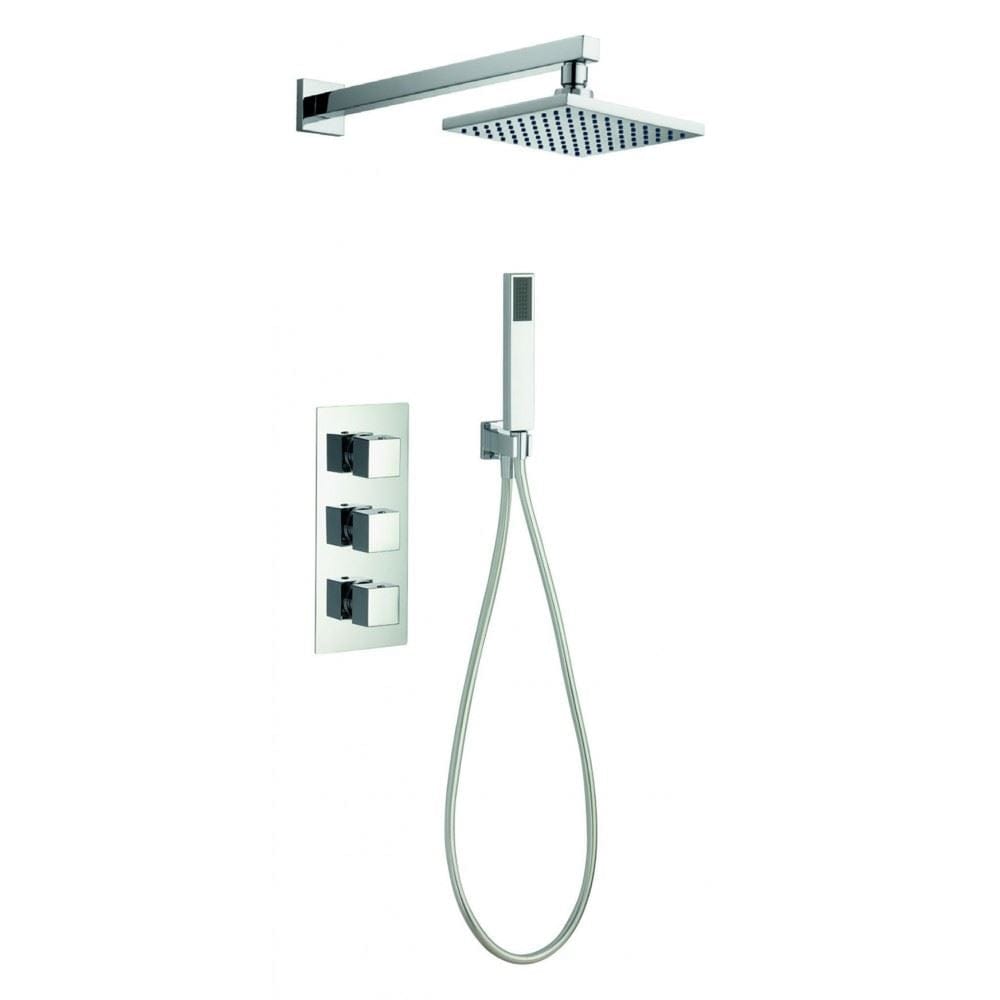 Imex Concealed Shower Set Imex Bloque 3 Handle Double Outlet Concealed Shower Set
