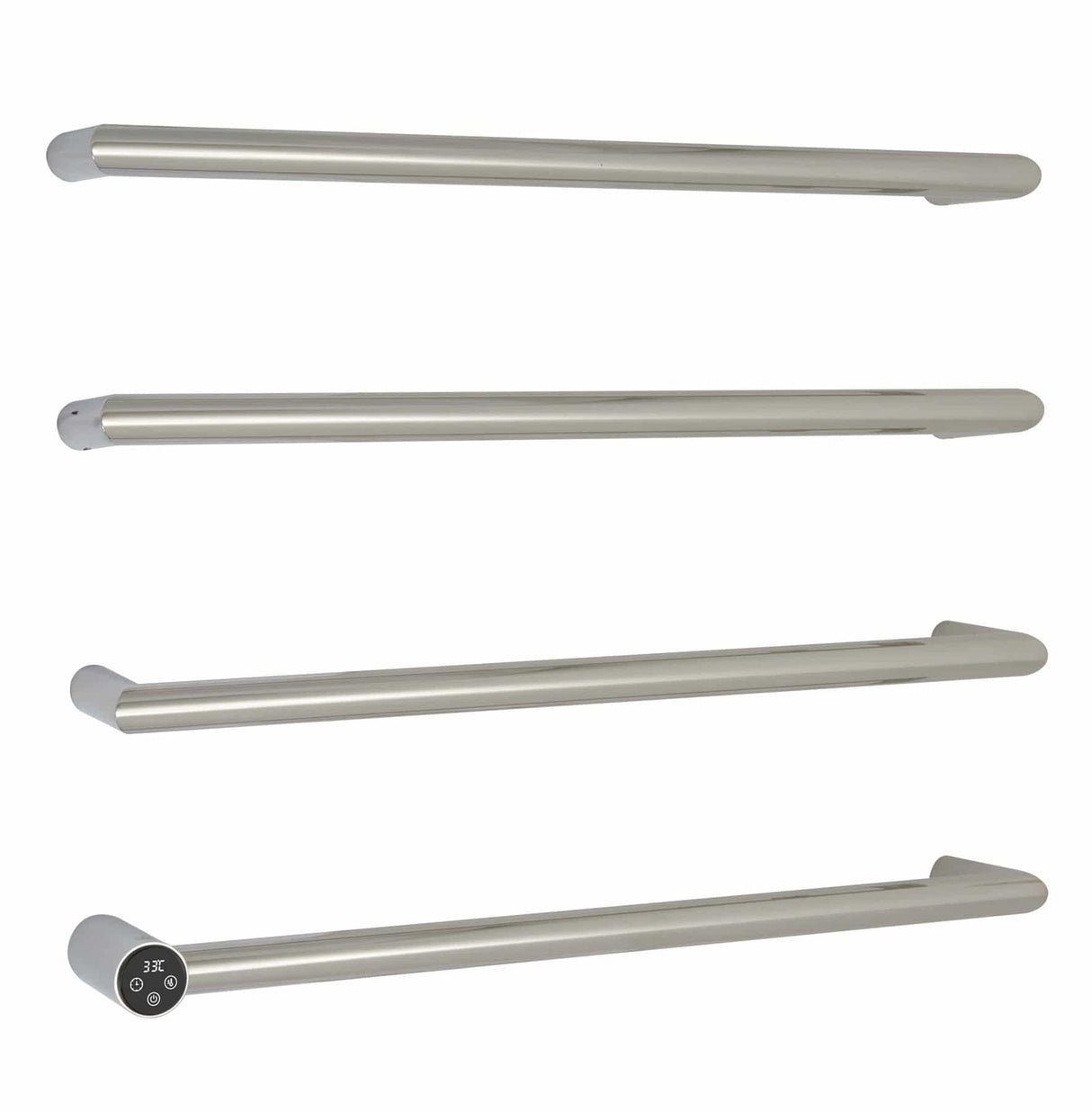 JTP Designer Towel Rail Chrome JTP Obi Designer Towel Radiator - 600 x 485mm - Electric Only