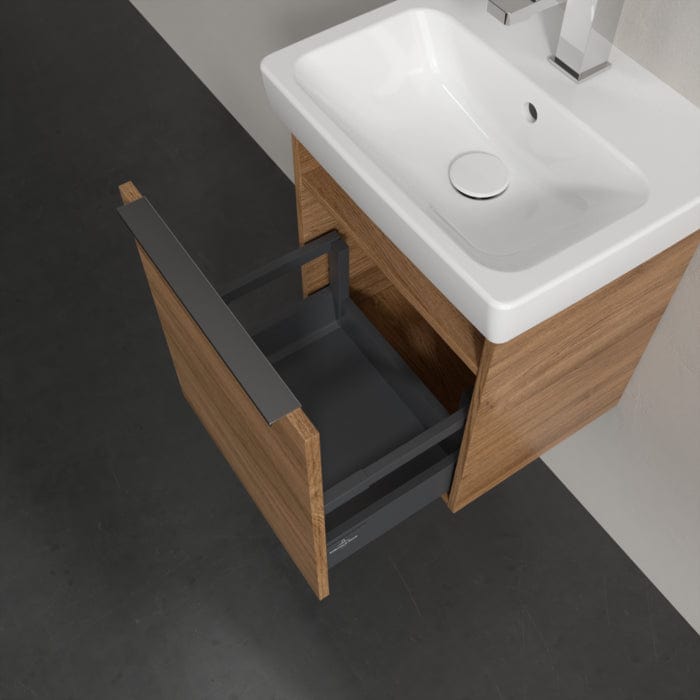 Villeroy & Boch Wall Mounted Vanity Unit Villeroy & Boch Architectura Wall Hung Vanity Unit 400mm One Drawer with Basin