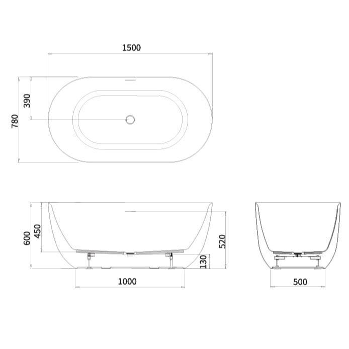 Crosswater Modern Freestanding Bath Crosswater Cerus Freestanding Bath