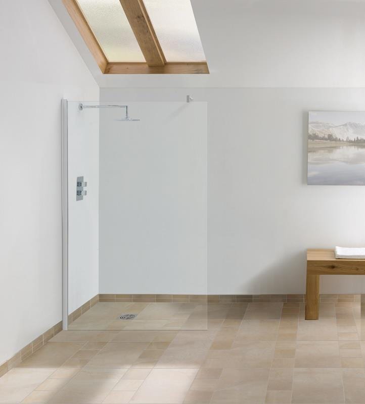 Aquarius Wetroom Panel Aquarius LevAqua Wetroom Screen 8mm Easy Clean Glass