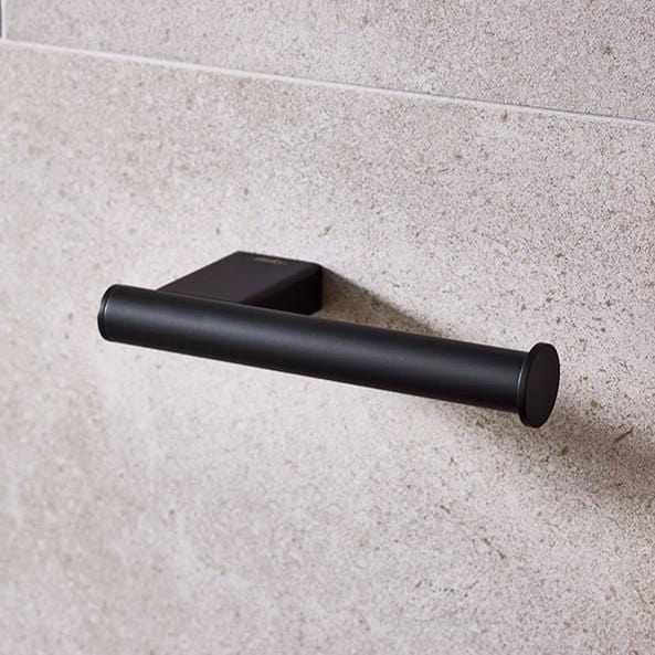Miller Toilet Roll Holder Matt Black Miller Miami Toilet/Spare Roll Holder