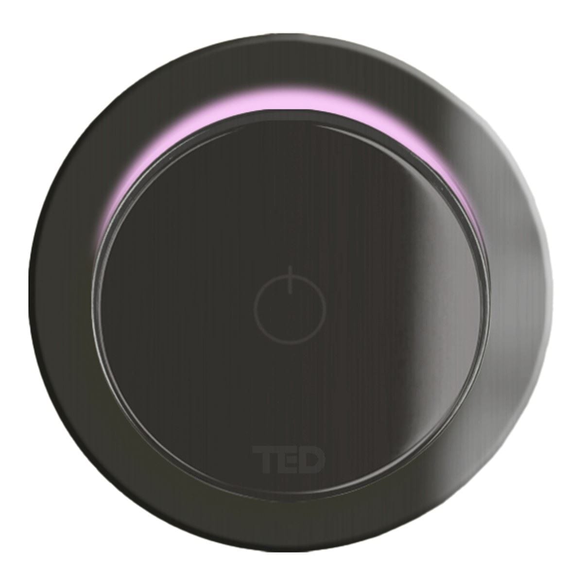 TED Concealed Shower Valve Gun Metal Grey TED Togo Single Outlet Concealed Shower Valve and Digital Ring Button