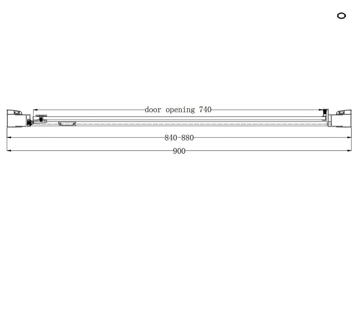 Eastbrook Hinged Shower Door Eastbrook Corniche 2000 8mm Hinged Shower Door