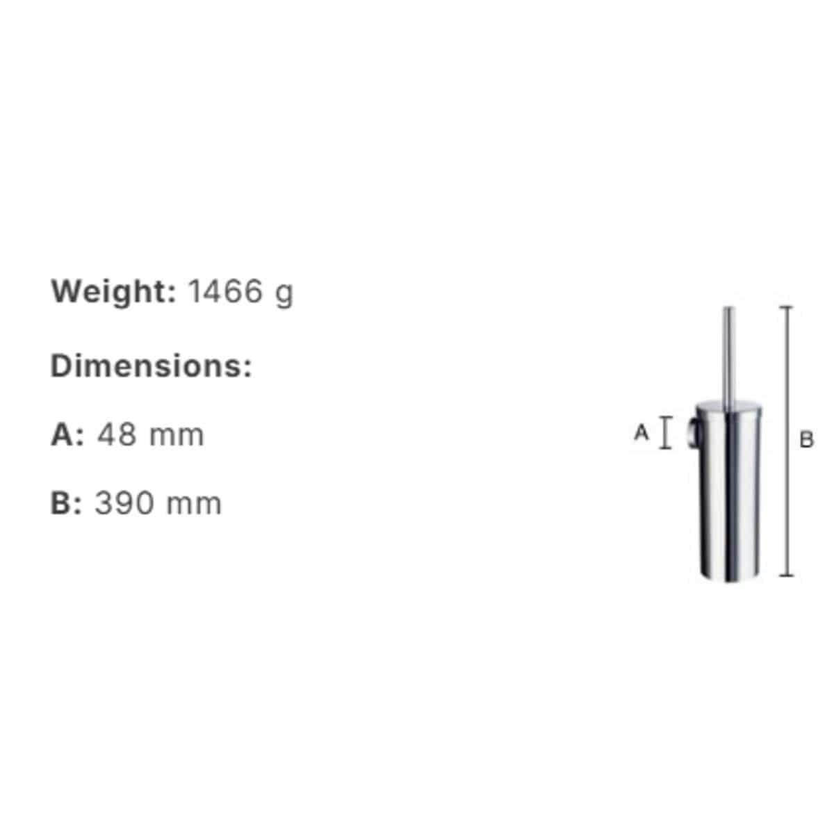 Smedbo Toilet Brush Smedbo Home Wall Mounted Toilet Brush and Holder