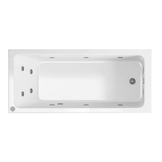 Eastbrook Jacuzzi Whirlpools and Spa Baths Eastbrook Portland Single Ended Beauforte Reinforced Whirlpool Bath - 1700 x 750mm