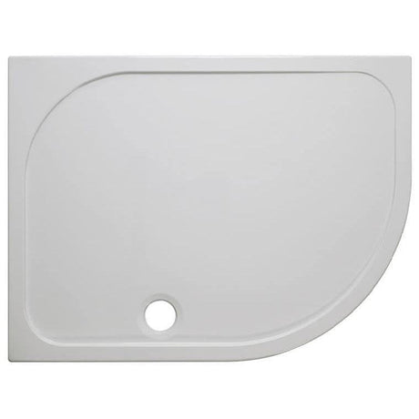 Crosswater Quadrant Shower Tray 800 x 1200mm / Right Hand Crosswater Offset Quadrant Stone Resin Shower Tray