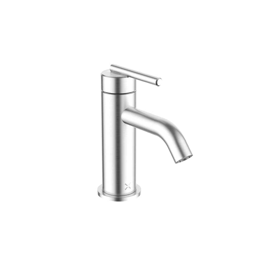 Crosswater Cloakroom Taps Stainless Steel Crosswater 3ONE6 Lever Mini Monobloc Basin Mixer Tap