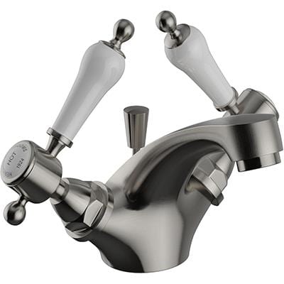 Heritage Mono Basin Tap Brushed Nickel Heritage Glastonbury Mono Basin Mixer Tap