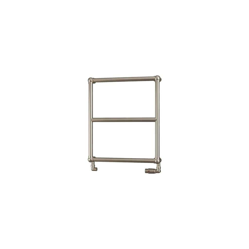 Eastbrook Traditional Towel Rail 690 x 600 / Dual Fuel Eastbrook Stour Vertical Traditional Heated Towel Rail in Brushed Brass