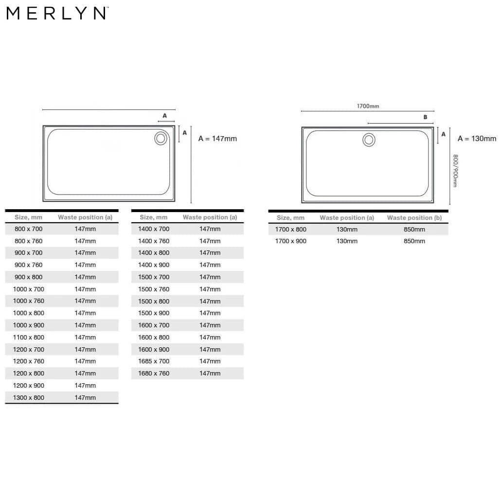 Merlyn Rectangle Shower Tray Merlyn Touchstone Rectangle Shower Tray