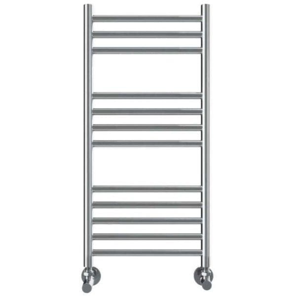 Vogue Ladder Rail 800 x 400 / Central Heating Vogue Chube Straight Ladder Rail in Polished Stainless Steel
