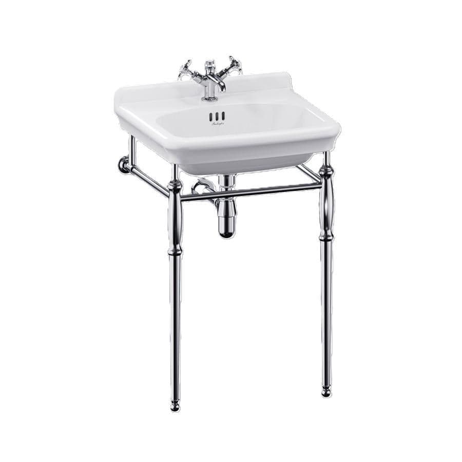 Burlington Wall Hung Basin 560mm / 1 / Chrome Washstand Burlington Guild Basin with Pedestal or Washstand